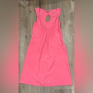Athleta Summer Sun Beach Activewear Dress, Size 4, Bright Coral with Pockets!